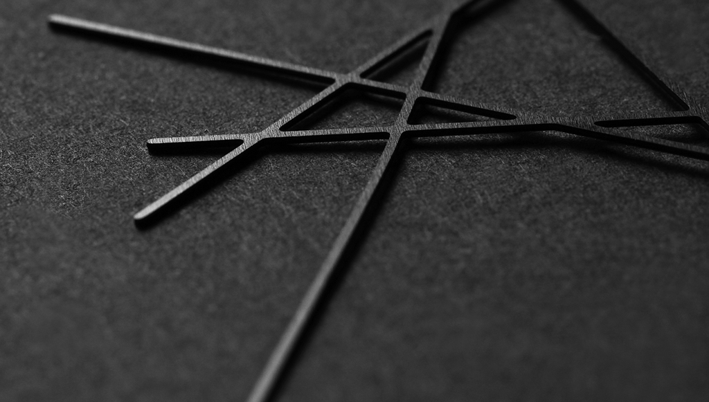 Black Line Earrings