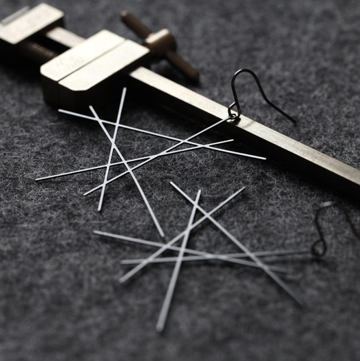 Black Line Earrings