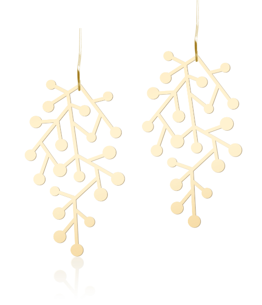 Snow Days Earrings S Gold