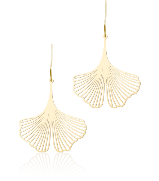 Ginkgo Earrings S Gold