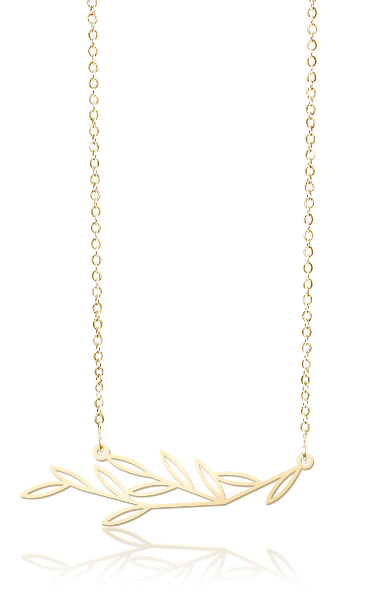 Gold Leafy Pendant (S)