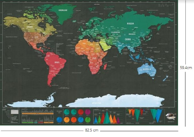 Scratch Map Black Deluxe Edition