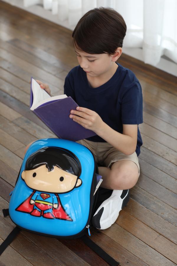 JUSTICE LEAGUE SUPERMAN KID’S BACKPACK, BLUE CAPPE EDITION